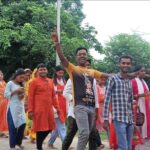 सावन माह के पहले सोमवार को बांकीमोंगरा में निकली कांवर यात्रा , सुमेधा नदी से जल भरकर भोलेनाथ को किया जलाभिषेक ।