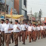 बांकीमोंगरा में राष्ट्रीय स्वयंसेवक संघ का भव्य पद संचलन, 100 वर्ष की गौरवशाली यात्रा का हुआ प्रदर्शन।
