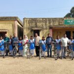 बांकीमोंगरा के शा. हाई स्कूल बाकी साईड में हुआ ‘सरस्वती साइकिल वितरण’, पालिका अध्यक्ष श्रीमती सोनी विकास झा हुईं शामिल।